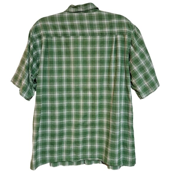 Royal Robbins Outdoor Travel Short-Sleeve Button-Up Shirt L Vaca Cotton Mens - Picture 2 of 11